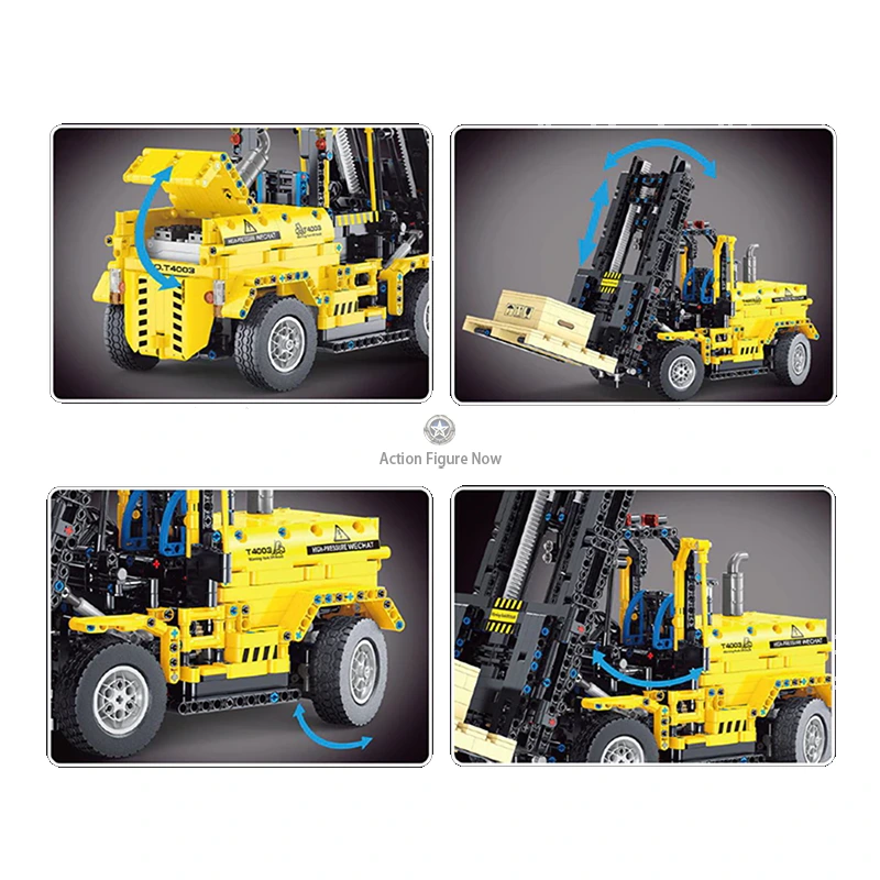 1/20 Scale Remote Controlled Forklift with 2027 Pieces 1/20 Scale Remote Controlled Forklift with 2027 Pieces