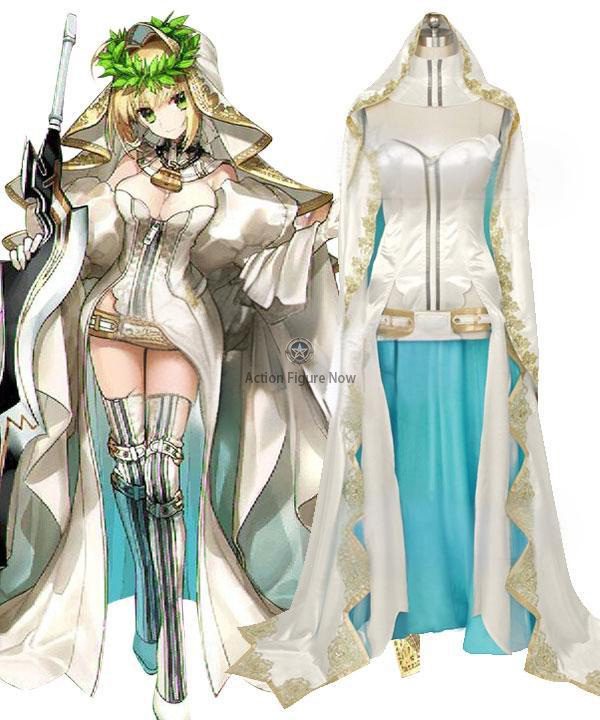 Fate/Grand Order Nero Claudius Stage 3 Wedding Dress Cosplay Costume