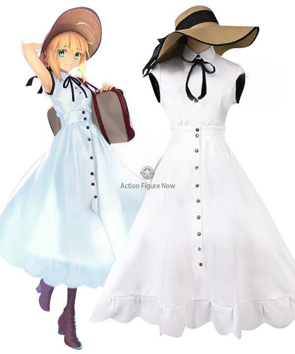 Fate/Grand Order Fate/Stay Night Saber Artoria Pendragon 2018 3rd Anniversary Cosplay Costume