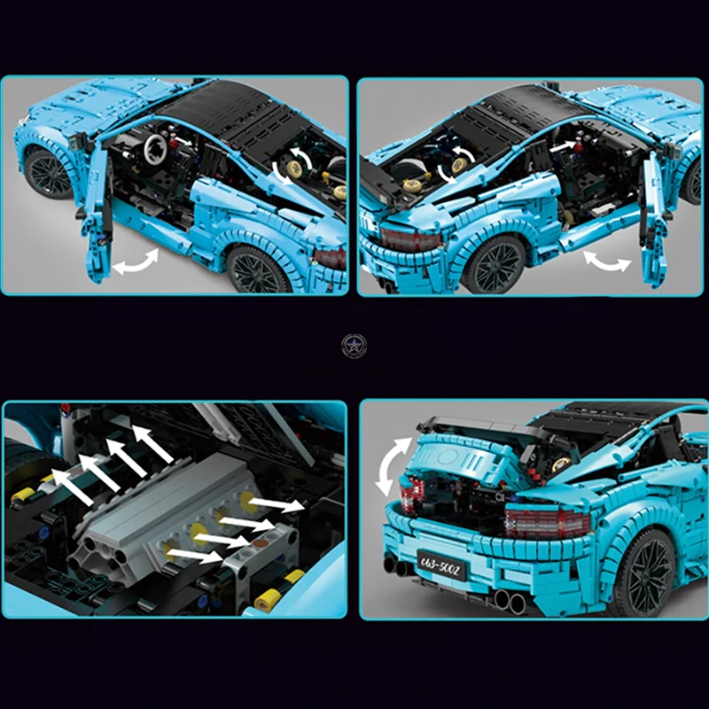 4129pcs Remote Control German Race Coupe Building Blocks 4129pcs Remote Control German Race Coupe Building Blocks
