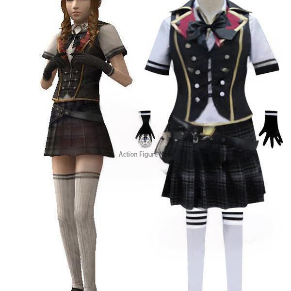 Cinque No.5 Summer Uniform Cosplay Costume from Final Fantasy Type-0