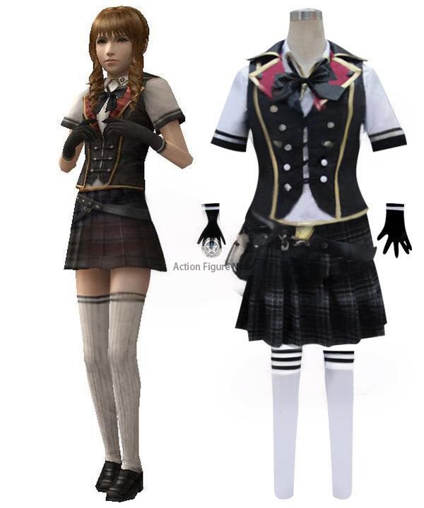 Cinque No.5 Summer Uniform Cosplay Costume from Final Fantasy Type-0 Cinque No.5 Summer Uniform Cosplay Costume from Final Fantasy Type-0