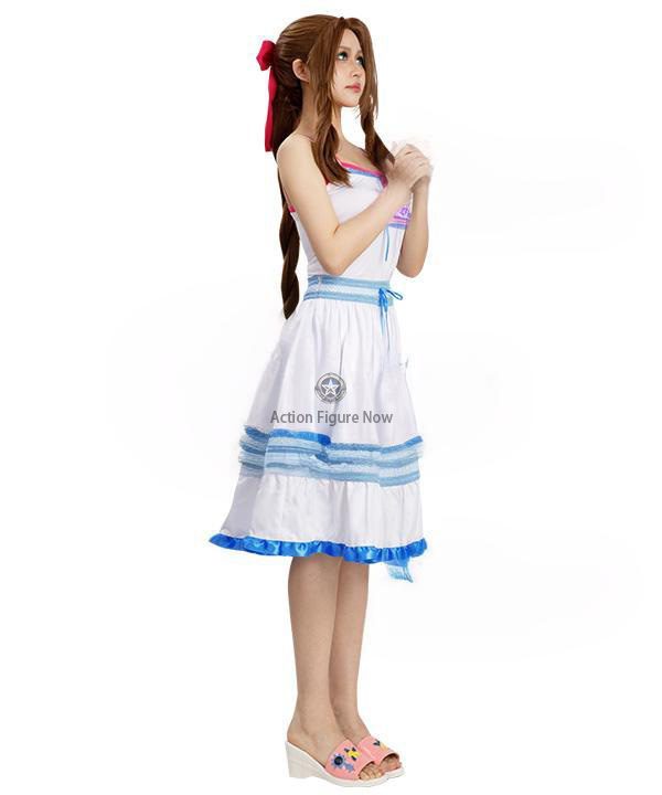 Aerith Gainsborough Blue and White Cosplay Dress from Final Fantasy VII Rebirth Aerith Gainsborough Blue and White Cosplay Dress from Final Fantasy VII Rebirth