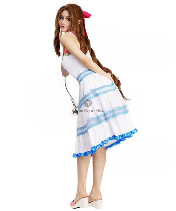 Aerith Gainsborough Blue and White Cosplay Dress from Final Fantasy VII Rebirth Aerith Gainsborough Blue and White Cosplay Dress from Final Fantasy VII Rebirth