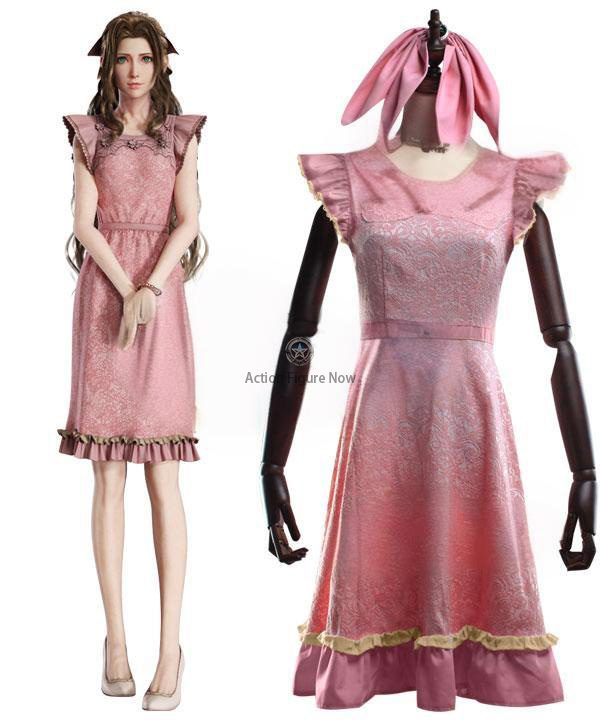 Aerith Gainsborough Dress Cosplay Costume from Final Fantasy VII Remake Aerith Gainsborough Dress Cosplay Costume from Final Fantasy VII Remake