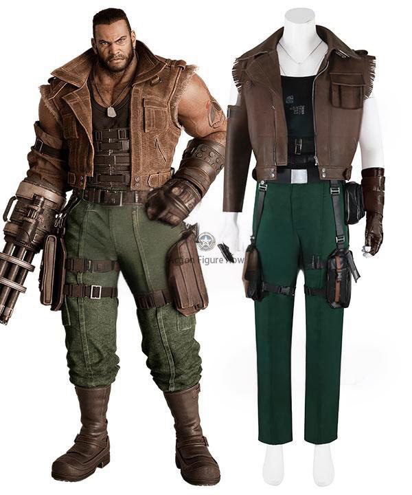 Final Fantasy VII Remake (Rebirth) FF7 Barrett Wallace Cosplay Costume Final Fantasy VII Remake (Rebirth) FF7 Barrett Wallace Cosplay Costume