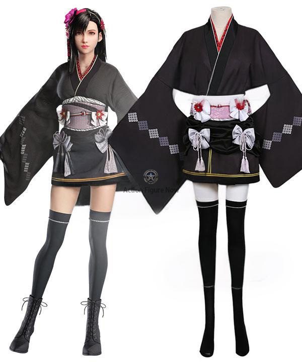 Final Fantasy VII Remake Rebirth: Tifa Lockhart Exotic Kimono Cosplay Costume Final Fantasy VII Remake Rebirth: Tifa Lockhart Exotic Kimono Cosplay Costume
