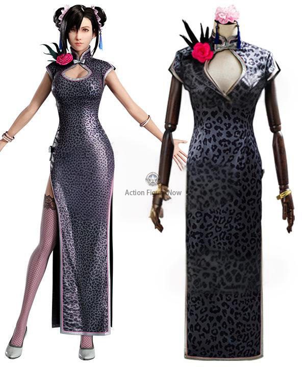 Tifa Lockhart Elegant Cheongsam Cosplay Costume from Final Fantasy VII Rebirth Tifa Lockhart Elegant Cheongsam Cosplay Costume from Final Fantasy VII Rebirth