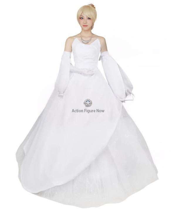 Lunafreya Nox Fleuret Wedding Dress Final Fantasy XV Cosplay Costume