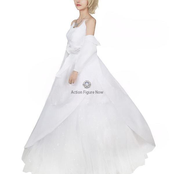 Lunafreya Nox Fleuret Wedding Dress Final Fantasy XV Cosplay Costume