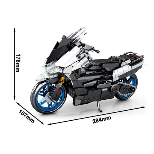 444-Piece Remote Control Motorbike