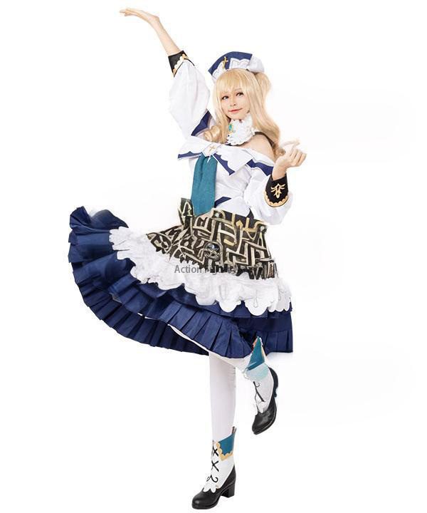 Genshin Impact Barbara Halloween Cosplay Costume with Customizable Size Genshin Impact Barbara Halloween Cosplay Costume with Customizable Size