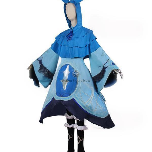 Genshin Impact Blue Water Magician Cosplay Costume