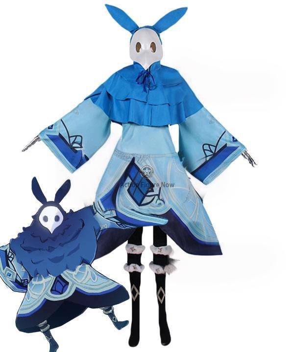 Genshin Impact Blue Water Magician Cosplay Costume Genshin Impact Blue Water Magician Cosplay Costume