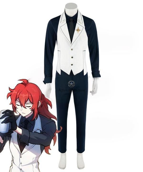 Diluc Bartender Cosplay Costume from Genshin Impact Project Comics Diluc Bartender Cosplay Costume from Genshin Impact Project Comics