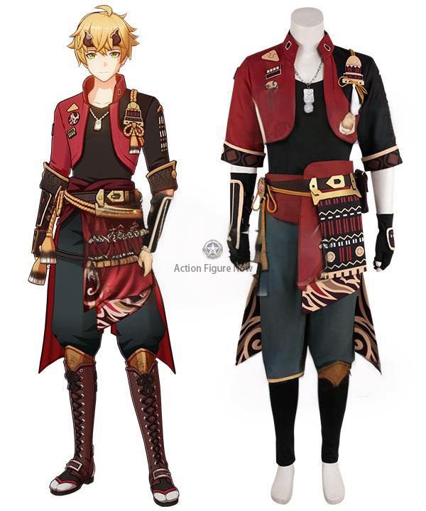 Genshin Impact Thoma Custom-Sized Cosplay Costume B Edition Genshin Impact Thoma Custom-Sized Cosplay Costume B Edition