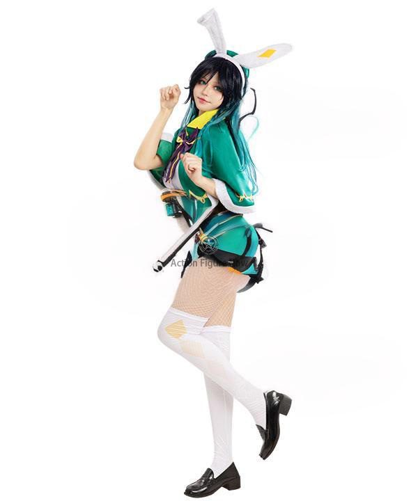 Genshin Impact Venti Original Design Bunny Girl Cosplay Costume Genshin Impact Venti Original Design Bunny Girl Cosplay Costume