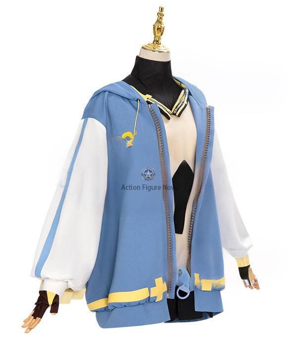Guilty Gear -Strive- Bridget Hoodie Blue/Pink Cosplay Costume Guilty Gear -Strive- Bridget Hoodie Blue/Pink Cosplay Costume