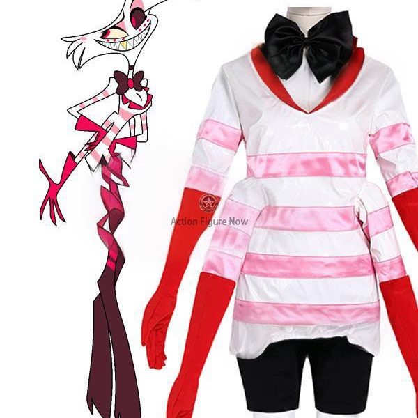 Hazbin Hotel Angel Dust Cosplay Costume Outfit for Halloween Carnival Christmas