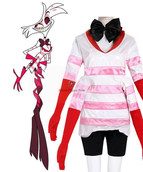 Hazbin Hotel Angel Dust Cosplay Costume Outfit for Halloween Carnival Christmas