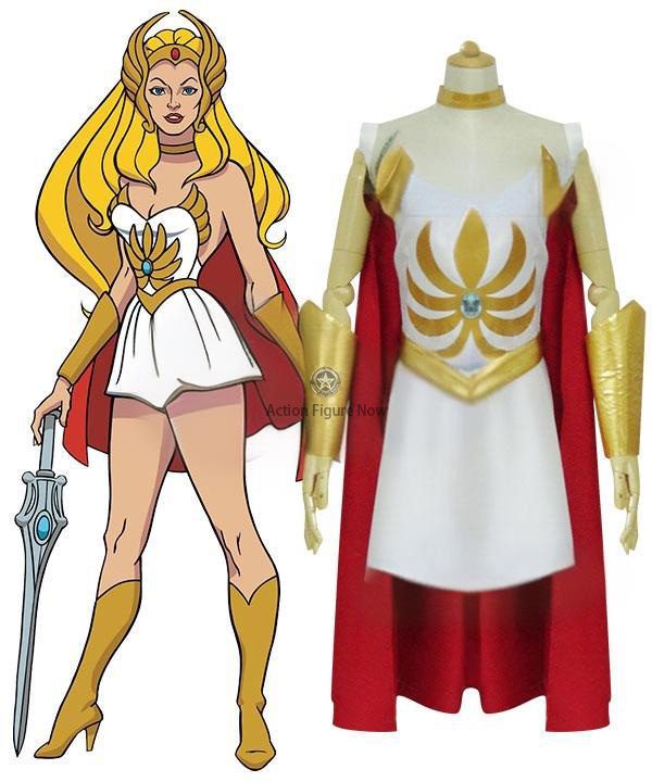 She-Ra: Princess of Power 1985 Anime Cosplay Costume with Headwear She-Ra: Princess of Power 1985 Anime Cosplay Costume with Headwear
