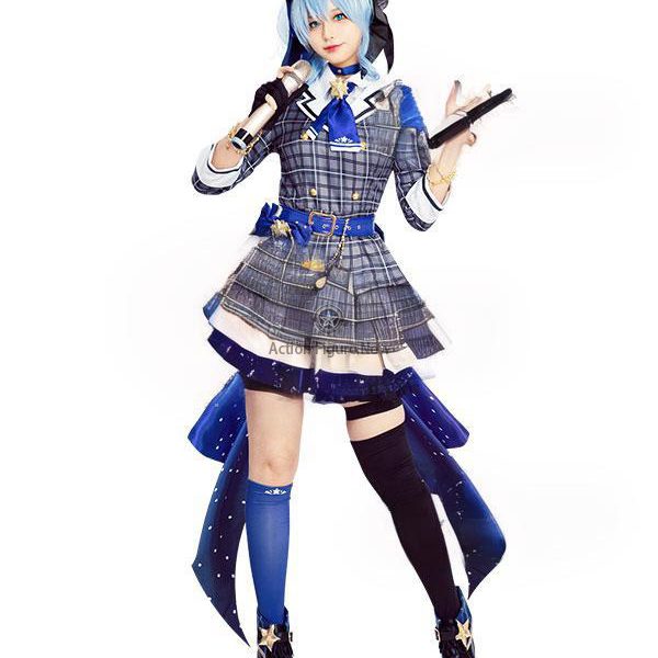 A more SEO-friendly and clear product name for the page could be: Hoshimachi Suisei Hololive VTuber Cosplay Costume - EZCosplay. This format prioritizes the character's name and the term Hololive VTuber, which are likely to be common search terms, followed by the product type Cosplay Costume and the brand name EZCosplay.