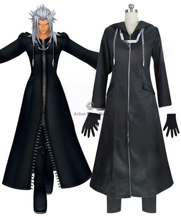 Kingdom Hearts 2 Organization XIII Roxas Black Cosplay Costume Kingdom Hearts 2 Organization XIII Roxas Black Cosplay Costume