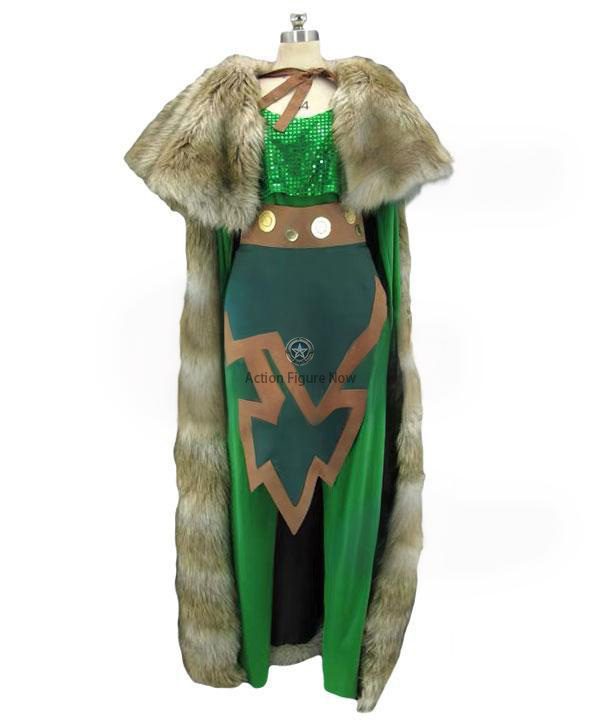 green emerald velvet dress Female Loki Inspired Dress Cosplay Costume – Cosplayrr main image 0
