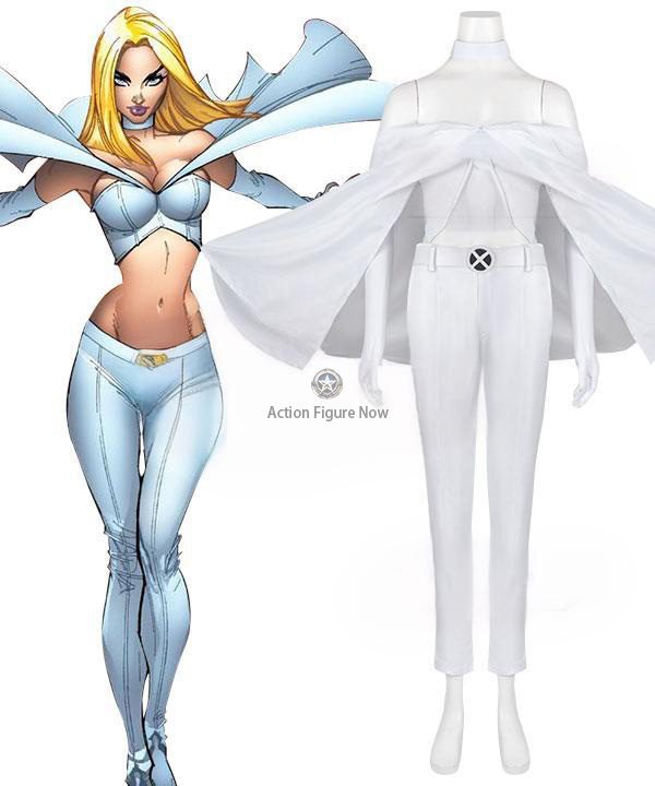 X-Men Emma Frost White Queen Costume - Marvel Comics Cosplay Outfit