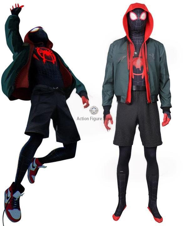 Miles Morales Spider-Man Costume - Marvel's Into the Spider-Verse Cosplay Outfit Miles Morales Spider-Man Costume - Marvel's Into the Spider-Verse Cosplay Outfit
