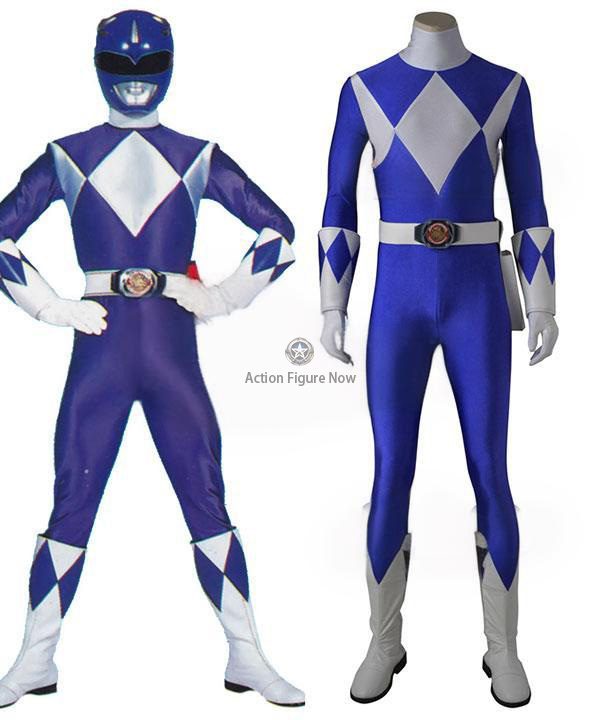 Blue Ranger Cosplay Outfit from Mighty Morphin Power Rangers - Costume without Boots Blue Ranger Cosplay Outfit from Mighty Morphin Power Rangers - Costume without Boots