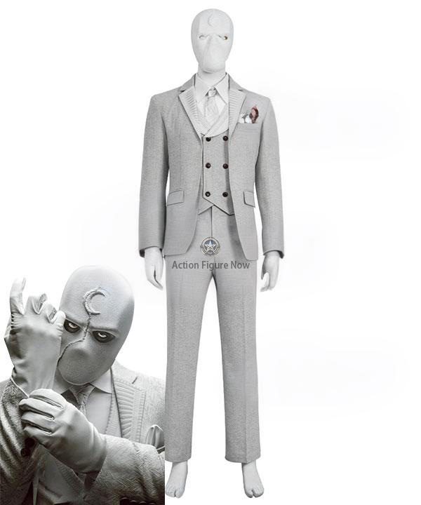 2022 Moon Knight TV Series - Marc Spector/Steven Grant White Cosplay Costume Suit