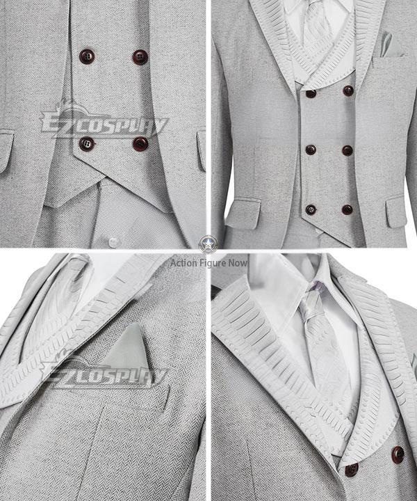 2022 Moon Knight TV Series - Marc Spector/Steven Grant White Cosplay Costume Suit