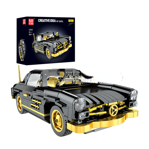 ActionFigureNow 10005 Mercedes-Benz 300SL Gullwing Classic Car Model Kit - 886 Pieces