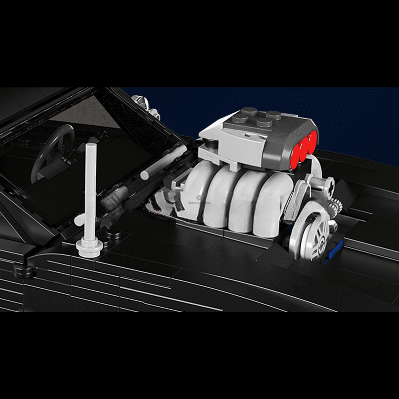 ActionFigureNow 10028 American Muscle Charger Car Construction Set - 1,439 Pieces ActionFigureNow 10028 American Muscle Charger Car Construction Set - 1,439 Pieces
