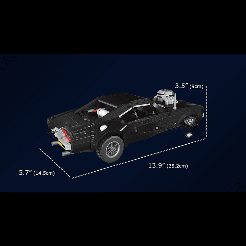 ActionFigureNow 10028 American Muscle Charger Car Construction Set - 1,439 Pieces ActionFigureNow 10028 American Muscle Charger Car Construction Set - 1,439 Pieces