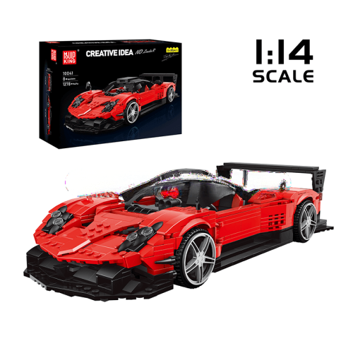 Zonda R Hypercar Replica - ActionFigureNow 10041 Building Kit - 1278 Pcs Collectible Model Car Set