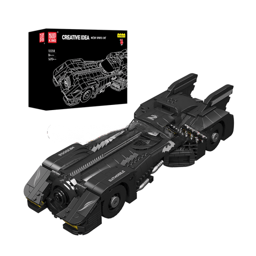 ActionFigureNow 10058 Batman-Inspired Sports Car Building Kit | 1495-Piece Construction Set