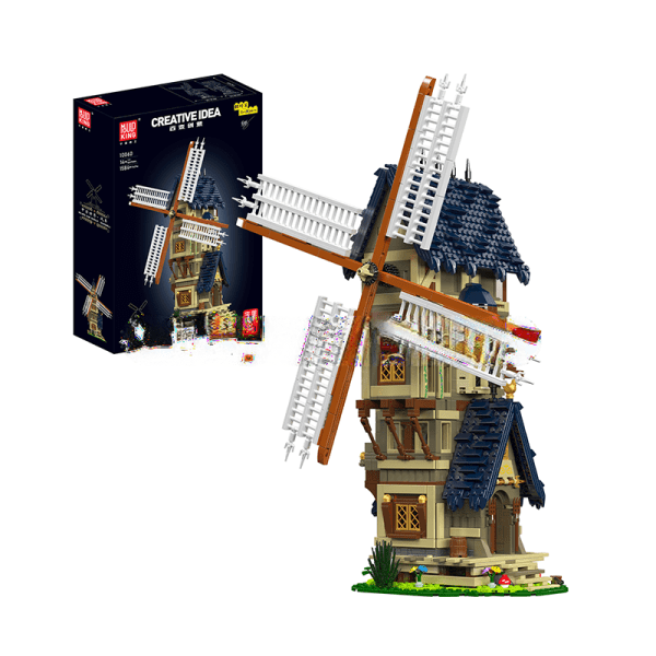 ActionFigureNow 10060 Building Set - Medieval Europe Windmill Replica | 1584-Piece LEGO-Compatible Construction Kit