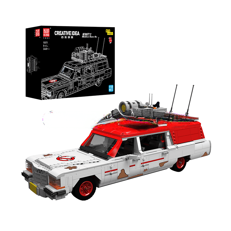 ActionFigureNow 10071 Ghost Hunter Bus Building Kit - 2,468 Piece Model Set