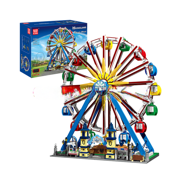 ActionFigureNow 11006 Motorized Ferris Wheel Building Kit | 3,836 Pieces Set