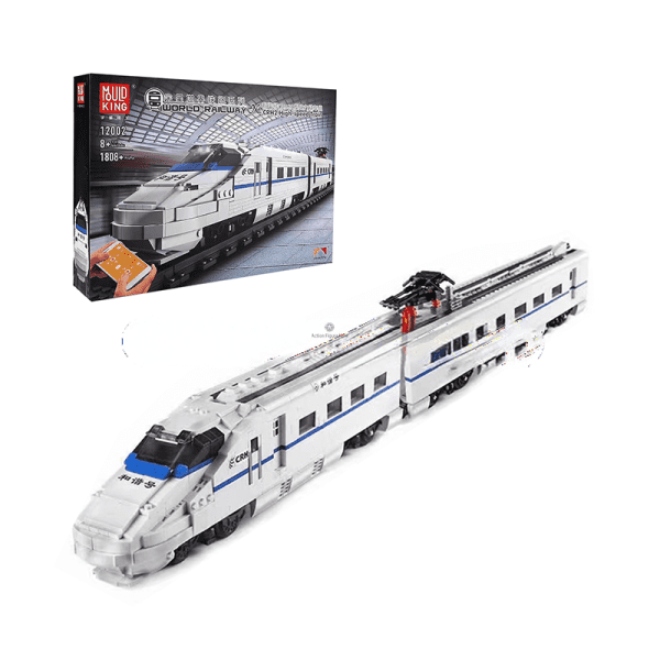ActionFigureNow 12002 High-Speed CRH2 Train Building Kit | 1,808 Piece Set
