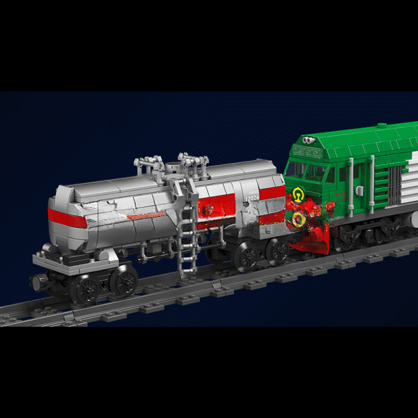 ActionFigureNow 12026 Building Set: HXN 3 Diesel Locomotive Model Kit | 1090 Pieces
