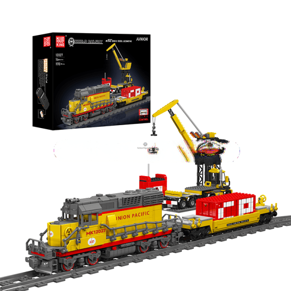 ActionFigureNow 12027 Building Set | SD40-2 Diesel Locomotive Model | 1,170 Pieces
