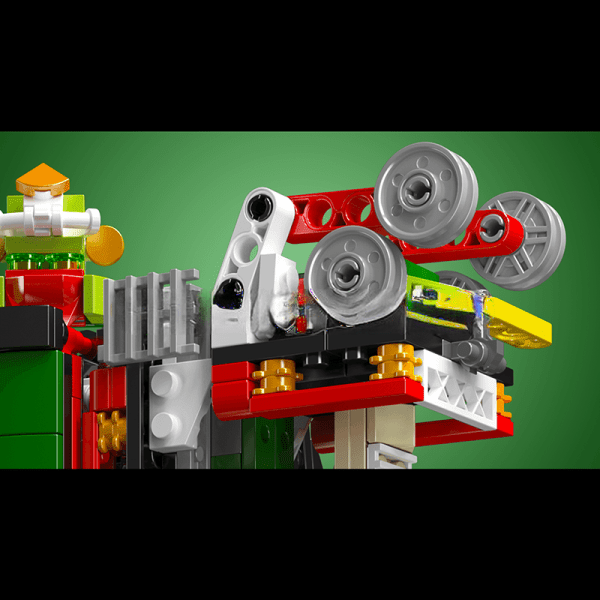 ActionFigureNow 12028 | Dual-function Transformer Christmas Train Building Kit - 1522 Piece Set