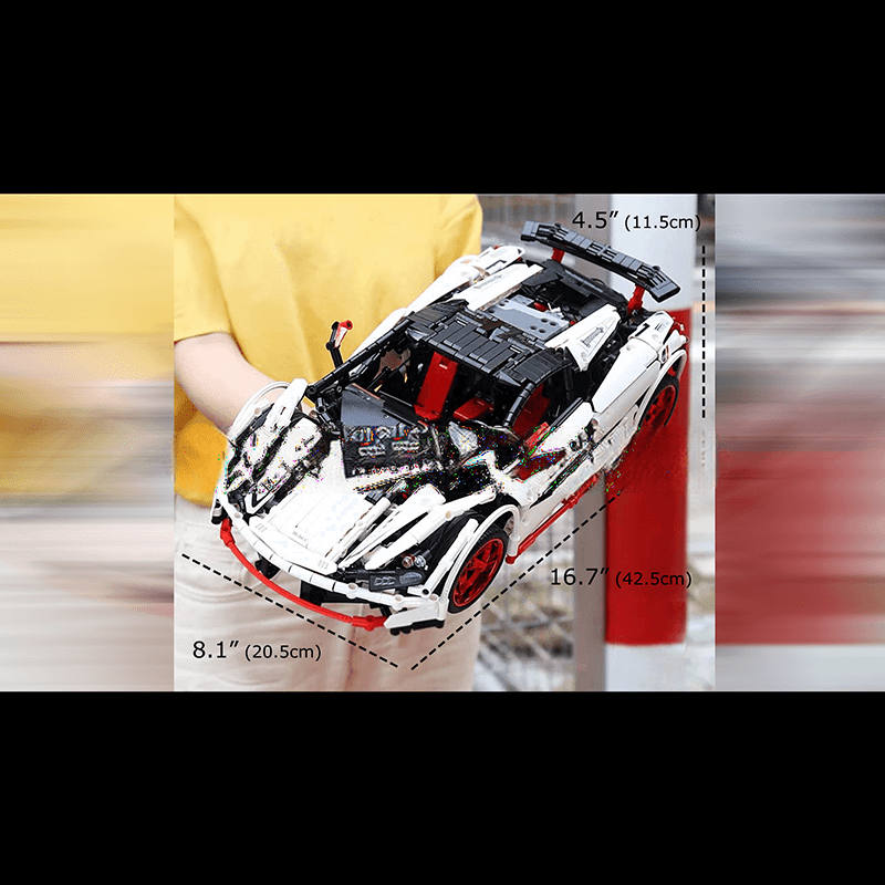 ActionFigureNow 13067 P1 GT Sports RC Car Building Kit - 1928 Pieces ActionFigureNow 13067 P1 GT Sports RC Car Building Kit - 1928 Pieces