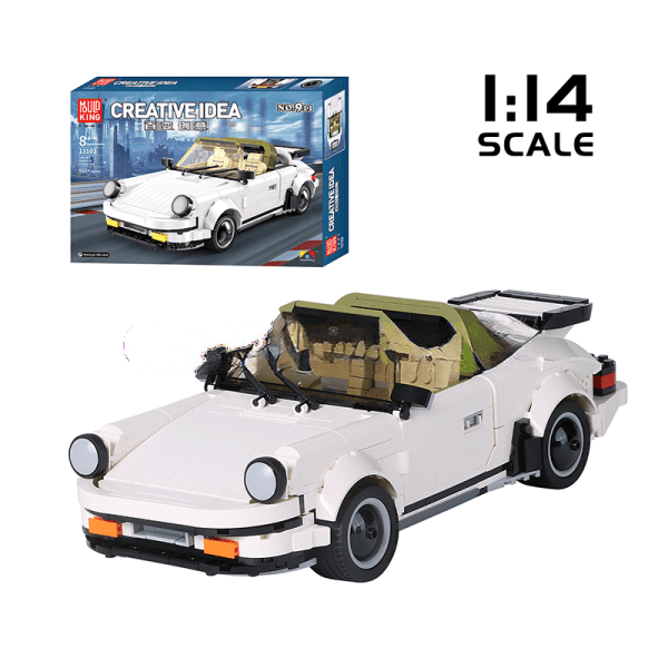 ActionFigureNow 13103 Porsche 911 Targa Classic Sports Car Building Set - 882 Pieces
