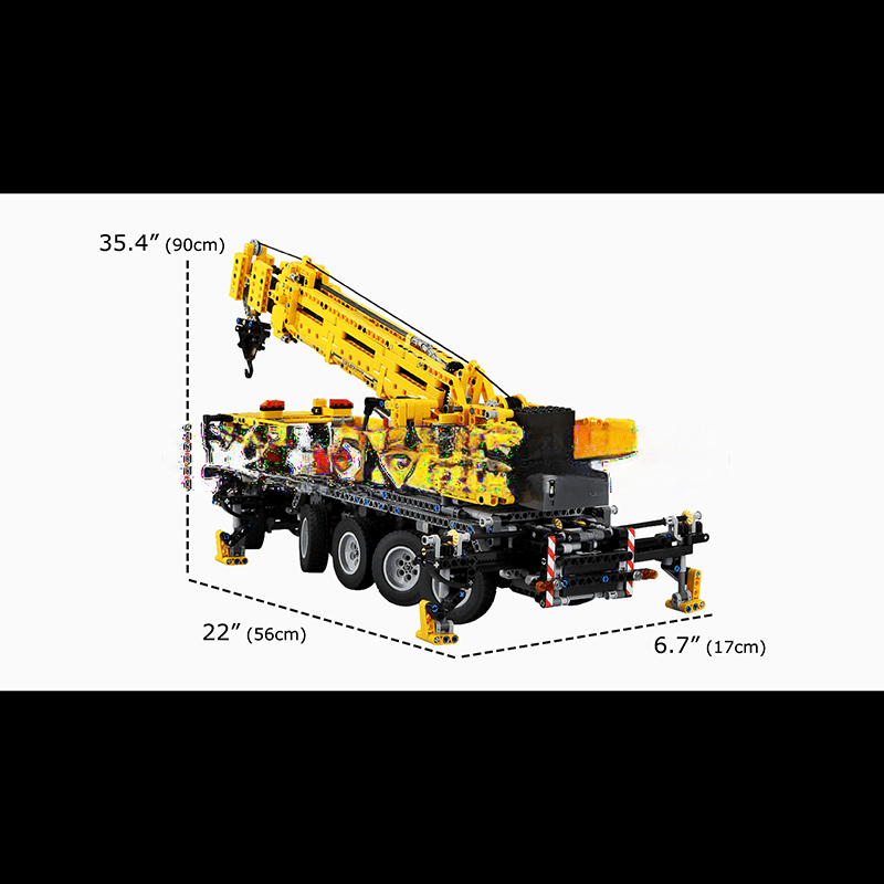 Remote Control Mechanical Crane Constructor Kit by ActionFigureNow - 13107 Model with 2,590 Pieces Remote Control Mechanical Crane Constructor Kit by ActionFigureNow - 13107 Model with 2,590 Pieces