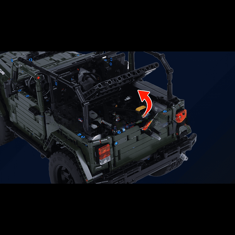 ActionFigureNow 13124 Remote Control Wrangler Off-Road Vehicle Building Kit - 2096 Pieces ActionFigureNow 13124 Remote Control Wrangler Off-Road Vehicle Building Kit - 2096 Pieces