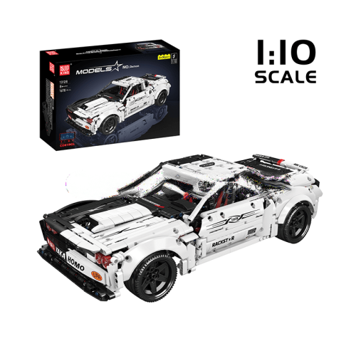 Remote Control Hellcat Muscle Car Construction Kit by ActionFigureNow - 1678 Pieces Set (13128)